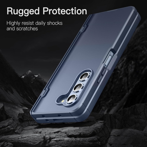 Case for Samsung Galaxy Z Fold 5 2023 with Hinge Protection, Heavy Duty Rugged Protective Hard PC Phone Cover,