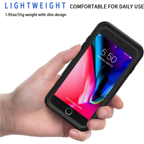 iPhone SE 2020 Case, iPhone 7 Case, iPhone 8 Cases, [Built-in Screen Protector] Full Body Clear