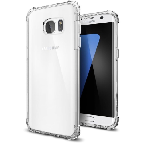 Image 1 of 5.. [Clear Bumper] Case for Samsung Galaxy S7 Edge, Shockproof [Reinforced Corners] TPU Crystal Lightweight