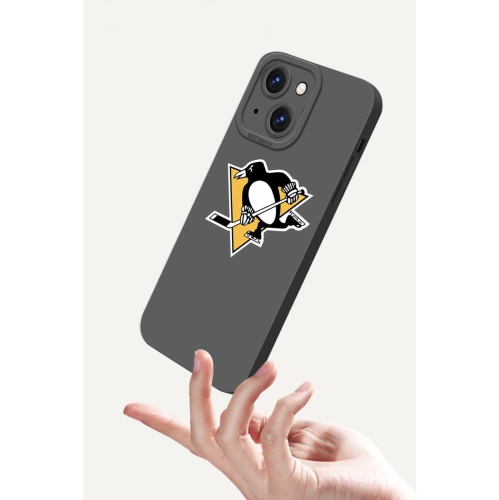 Penguin Case for iPhone 14, Sleek Minimalist Silicone TPU Protective Phone Case Cover with Camera Protector Compatible