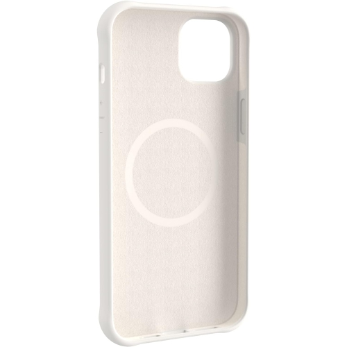 [U] by UAG Designed for iPhone 14 Plus Case White Marshmallow 6.7" Dot Built-in Magnet Compatible with MagSafe Charging