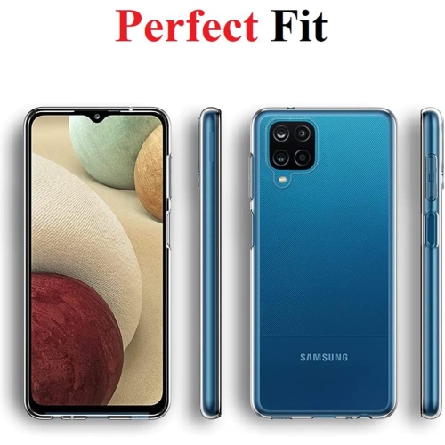 [Clear] Case for Samsung Galaxy A12, Soft Slim Fit Shockproof TPU Lightweight Thin Transparent Cover