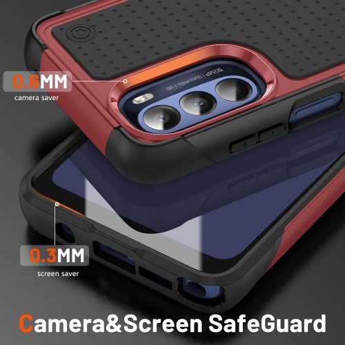 Compatible avec l'étui G Stylus 5G de Motorola, avec [paquet de 2] protecteurs d'écran en verre, chute de qualité militaire