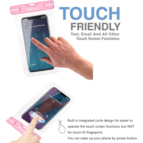 Waterproof Case, 3 Pack IPX8 Waterproof Phone Pouch, Dustproof Dry Bag with Lanyard for iPhone 14/13/12/11