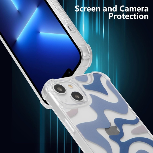 Case for iPhone 14 Plus, Clear Bumper Slim Cases with 4 Corners Shockproof Protection, Soft TPU Flexible