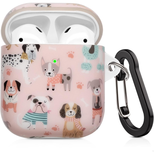 UNKNOWN  Airpod Case 2Nd Generation, Airpod Case 1St Generation Cute for Women Dogs Background In Pink