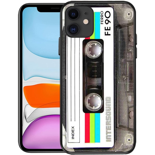 iPhone 13 Mini Case,Cassette Tape Shockproof Music Cool Phone Case Bumper Heavy Duty Matte Finish Protective Cover, A