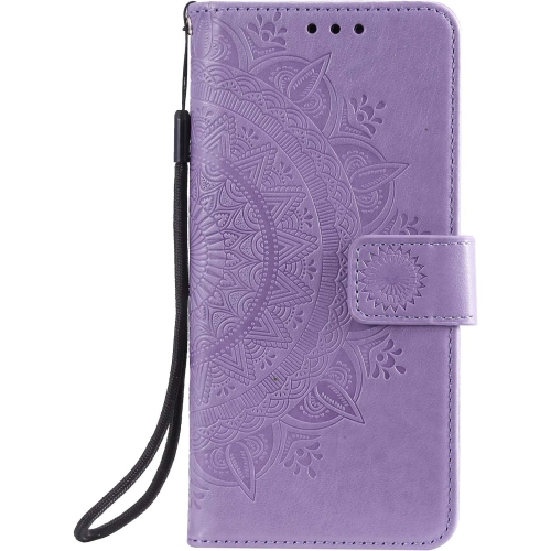 Couverture pour téléphone Mandala pour Galaxy A51 4G de Samsung, étui à rabat ultramince avec fente pour carte, fermeture magnétique, gaufrage