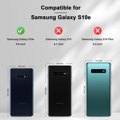 Étui portefeuille à rabat pour Samsung S10e, étui folio magnétique en cuir avec porte-carte, béquille - TPUR antichoc