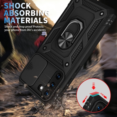 Case for Galaxy S21, Shockproof Impact Resistant with Slide Lens Protective Cover Case for Samsung Galaxy S21