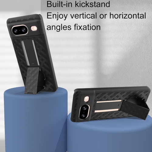 Pour étui pour Pixel 8 de Google, étui pour téléphone Pixel 8 5G avec protecteur d'écran en verre trempé, pince de ceinture pivotante,