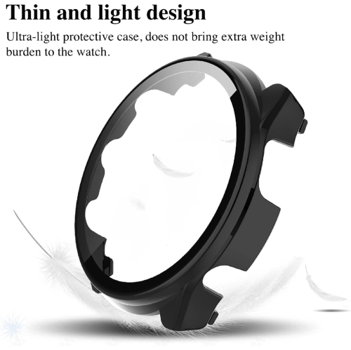 Étui pour Forerunner 965 de Garmin avec protecteur d'écran intégré, paquet de 2 étui protecteur en polycarbonate rigide