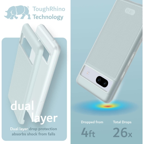 DualShield Grip Designed for Google Pixel 7a 5G Case 6.1 inch, [MergeGrip] Military Grade Dual Layer