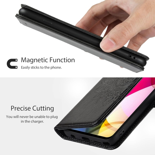 Etui – Portefeuille étui Moto G Power 2021 avec porte-carte, étui pour téléphone G Power 2021 de Motorola pour femmes, téléphone à fleur rabattable