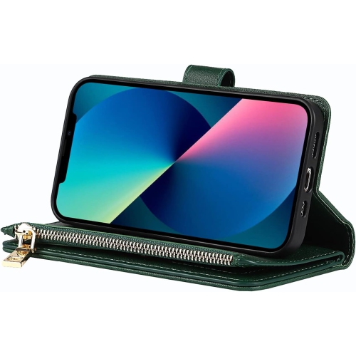 etui Coque iPhone 13 Mini Case,iPhone 13 Mini Wallet Case,iPhone 13 Mini Crossbody Phone Case with Strap,Leather