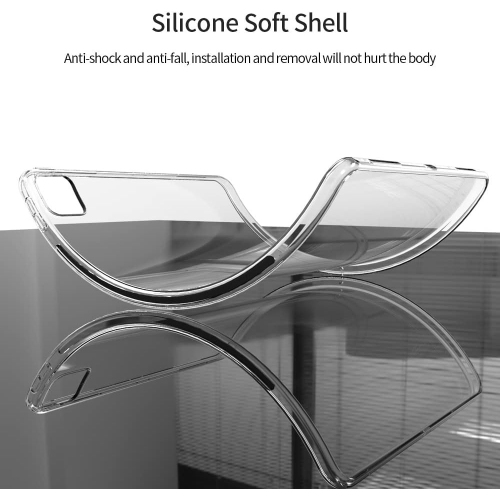 Asgens Clear Case for iPad Pro 11’’, Support Apple Pencil Charging Slim Lightweight Soft TPU Silicone Shock Absorption