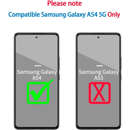 Étui Defender pour Samsung Galaxy A54 5G, [qualité militaire] 3-en-1 antichoc robuste, robuste