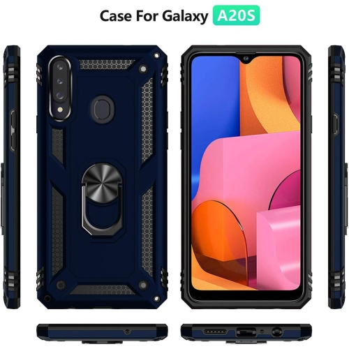 A20s Case, Samsung Galaxy A20s Case [ Military Grade ] 15ft. Drop Tested Protective Case with Magnetic Car Mount