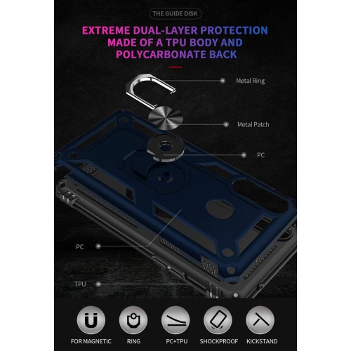 A20s Case, Samsung Galaxy A20s Case [ Military Grade ] 15ft. Drop Tested Protective Case with Magnetic Car Mount