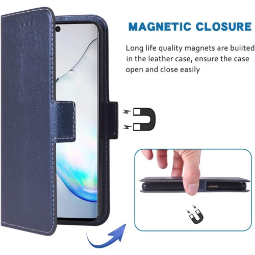 Compatible avec le Galaxy Note 10 plus de Samsung Glaxay Note10+ 5G Étui portefeuille dragonne avec dragonne et porte-rabat en cuir