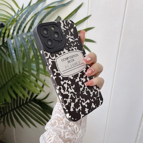 Compatible with iPhone 13 Pro Max Cute Case, Fashion Black Letter Graphics Pattern Soft TPU Protective Cover