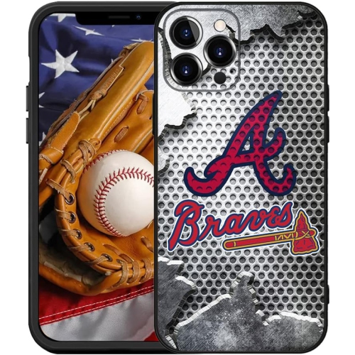 for Atlanta Baseball Fans Case Cover Compatible with iPhone 13 Pro Max, Slim Fit Protective Back Case Shell Gift