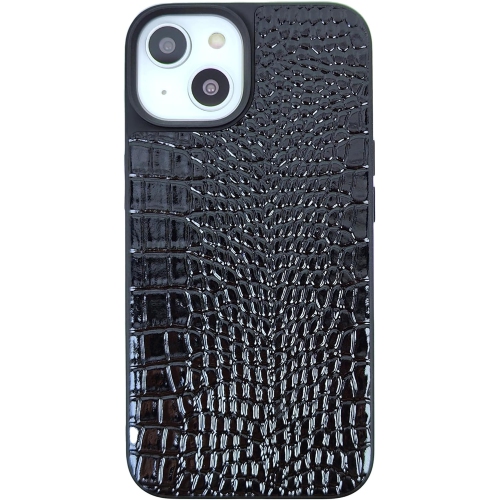 iPhone 15 Pro Case for Women, Crocodile Synthetic Patent Leather Cover, Classic Fashion for iPhone15 Pro 2023 6.1