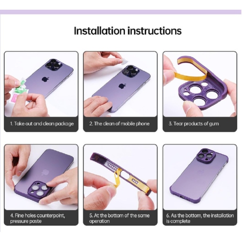 Real Bare Frameless Phone Case Designed for iPhone 13, Camera Lens Protector, Shockproof TPU Corner Pad