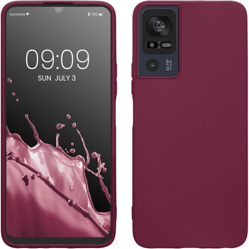 UNKNOWN  Case Compatible With Tcl 40 Se Case - Soft Slim Protective Tpu Silicone Cover - Bordeaux Violet