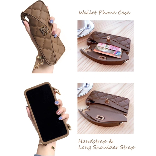 Wallet Case Compatible with iPhone 14 Pro, Cute Light Luxury Bag Design, Purse Flip Card Pouch Cover Soft