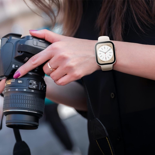 3 Pack Screen Protector Case for Apple Watch Series 6/5/4/SE,Plated Anti-Scratch Ultra Thin Full Coverage Protective