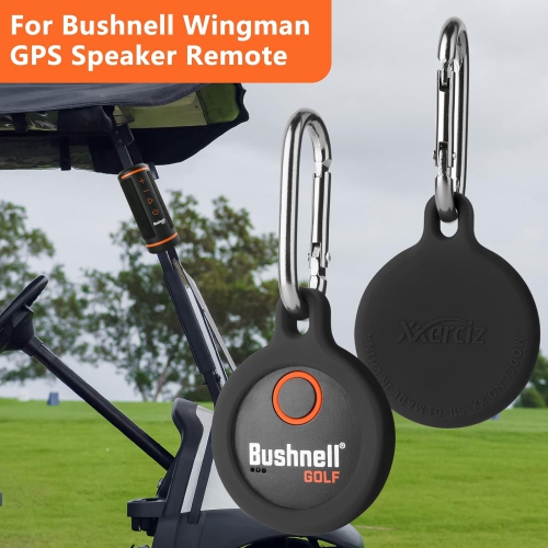 Case for Bushnell Wingman GPS Speaker Button Silicone Protective Cover Holder with Carabiner