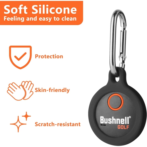 Case for Bushnell Wingman GPS Speaker Button Silicone Protective Cover Holder with Carabiner