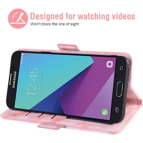 Compatible with Samsung Galaxy J3 Luna Pro J 3 Prime 2017 Emerge 3J Eclipse Mission Case and Tempered Glass