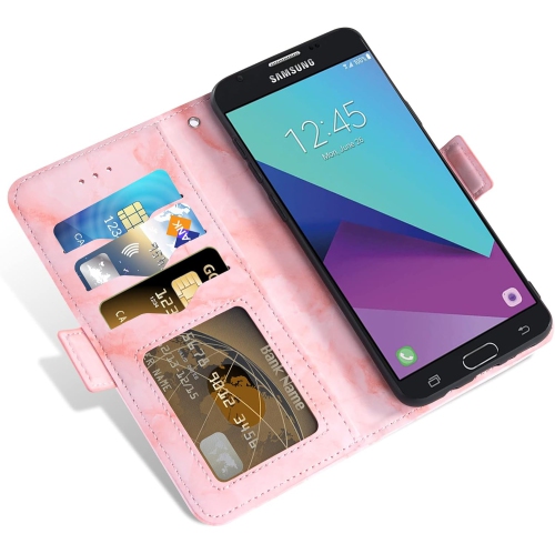 Compatible with Samsung Galaxy J3 Luna Pro J 3 Prime 2017 Emerge 3J Eclipse Mission Case and Tempered Glass