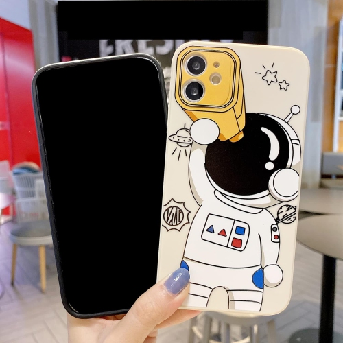 for iPhone 13 Pro Max Cute Case, Cool Cartoon Astronaut Space Design Stylish Bumper TPU Rubber Protective