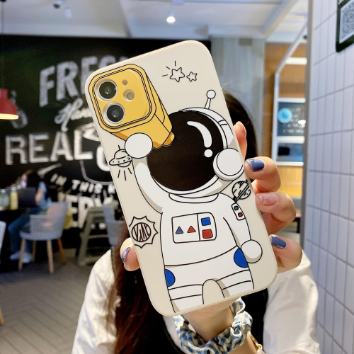 for iPhone 13 Pro Max Cute Case, Cool Cartoon Astronaut Space Design Stylish Bumper TPU Rubber Protective