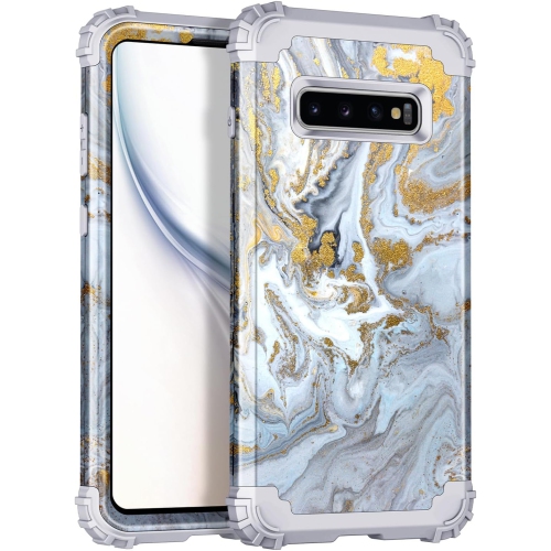 Compatible with Galaxy S10 Case,Shockproof 3 Layer Heavy Duty Hard PC+Soft Silicone Bumper Rugged Anti-Slip