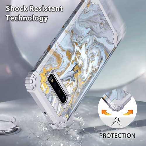 Compatible with Galaxy S10 Case,Shockproof 3 Layer Heavy Duty Hard PC+Soft Silicone Bumper Rugged Anti-Slip