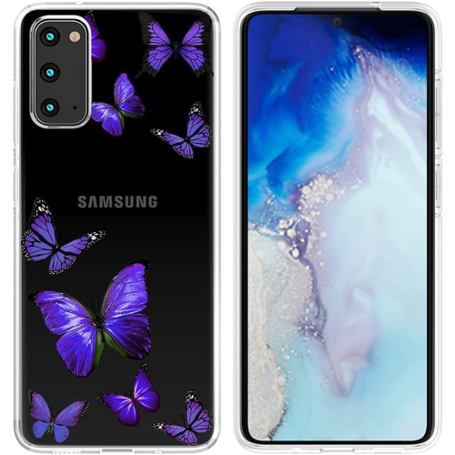 Case for Galaxy S20 5G 6.2", Samsung S20 Case for Girls, Slim Shockproof Clear Pattern TPU Back