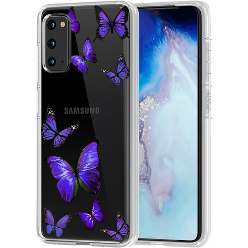 Case for Galaxy S20 5G 6.2", Samsung S20 Case for Girls, Slim Shockproof Clear Pattern TPU Back