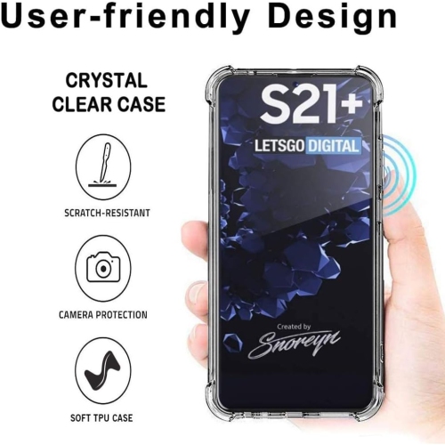 Étui transparent pour Galaxy S21 plus 5G de Samsung, protecteur flexible en TPUR antichoc