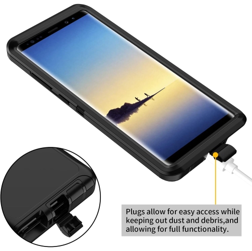 Pour un étui pour Galaxy Note 8, une protection intégrale à 3 couches antichoc [sans protecteur d'écran] robuste et robuste