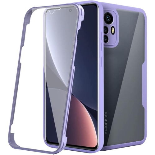 Full Surround Clear Case for Xiaomi 12 Pro, TPU Full Body Protection Shockproof with Screen Protector