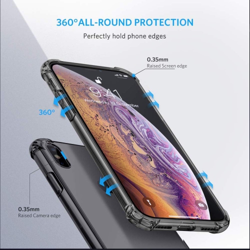 Case Compatible with iPhone Xs Max Case, with 4 Corners Shockproof Protection