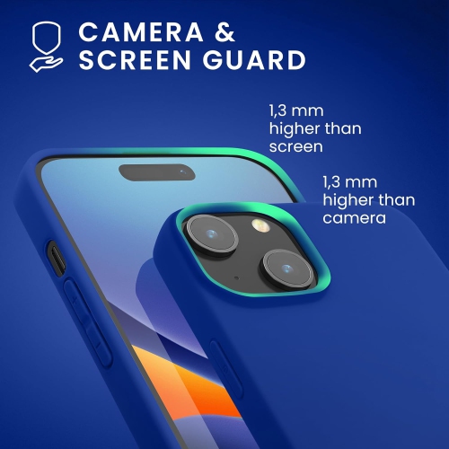 Case Compatible with iPhone 15 Plus Case - Soft Slim TPU Silicone Phone Cover - Baltic Blue