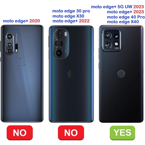 Case for Motorola Edge+ 2023 | Moto Edge Plus 5G UW 2023 | Edge 40 Pro | X40 | XT2301 [Military Grade Drop