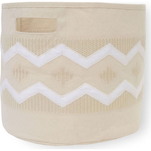 Crane Baby Kendi Storage Bin - Neutral Chevron