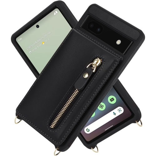 Étui pour téléphone Pixel 7a de Google avec porte-carte 6,1 po 5G 2023, étui pour femmes Pixel 7a de Google avec dragonne, bandoulière