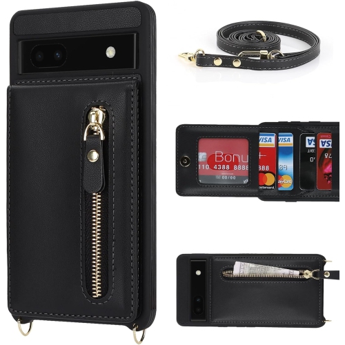 Étui pour téléphone Pixel 7a de Google avec porte-carte 6,1 po 5G 2023, étui pour femmes Pixel 7a de Google avec dragonne, bandoulière